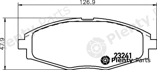  HELLA PAGID part 8DB355017-021 (8DB355017021) Brake Pad Set, disc brake