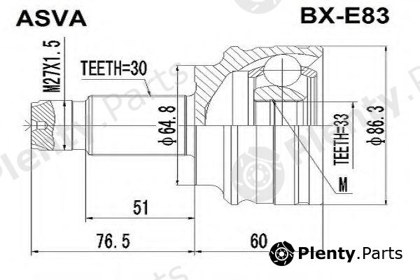  ASVA part BXE83 Replacement part