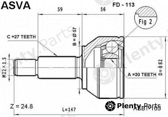  ASVA part FD-113 (FD113) Replacement part
