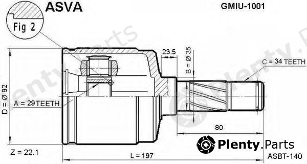  ASVA part GMIU-1001 (GMIU1001) Replacement part