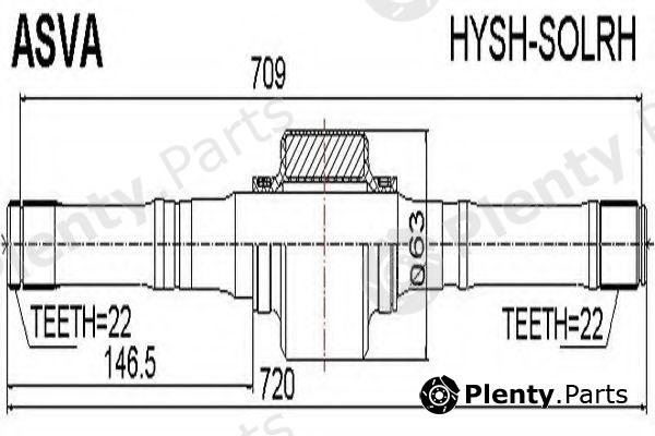  ASVA part HYSHSOLRH Replacement part