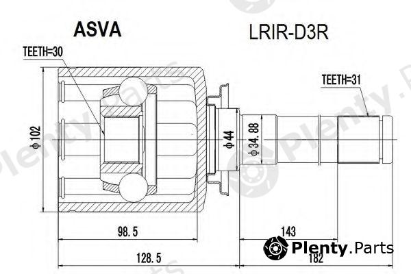  ASVA part LRIR-D3R (LRIRD3R) Replacement part