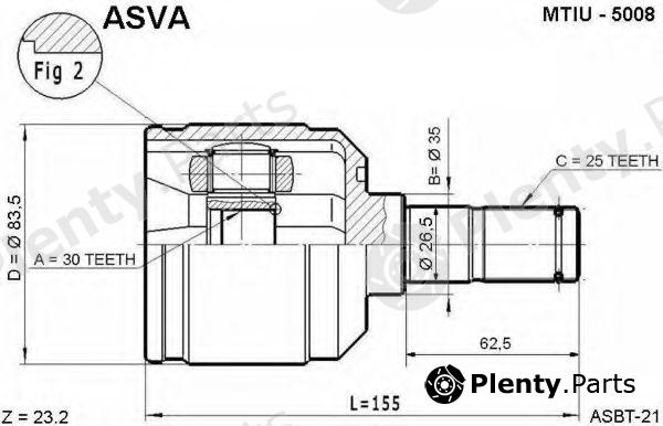 ASVA part MTIU5008 Replacement part