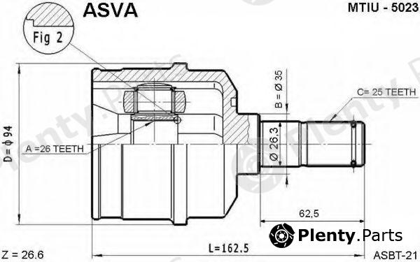  ASVA part MTIU5023 Replacement part