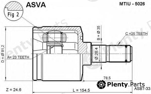  ASVA part MTIU5026 Replacement part