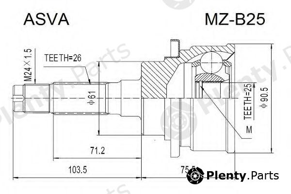  ASVA part MZB25 Replacement part