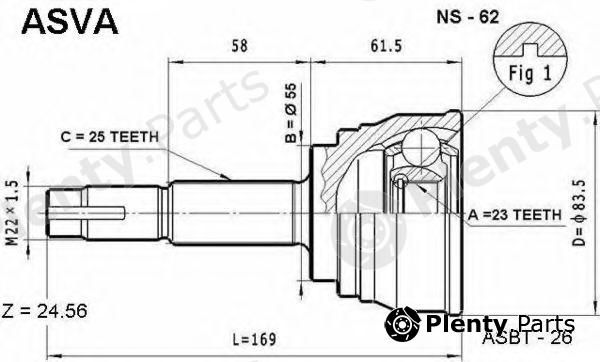  ASVA part NS62 Replacement part