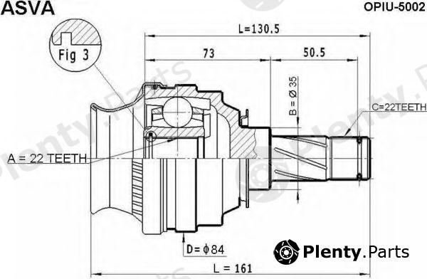  ASVA part OPIU5002 Replacement part