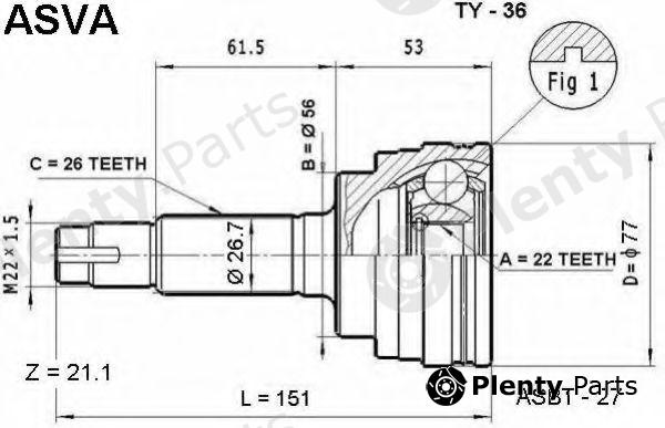  ASVA part TY36 Replacement part