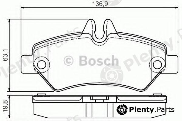  BOSCH part 0986495100 Brake Pad Set, disc brake