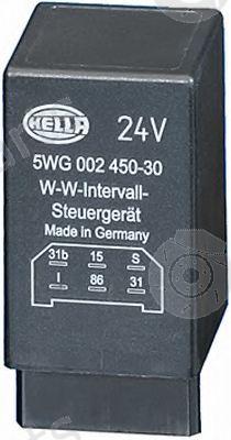  HELLA part 5WG002450-301 (5WG002450301) Relay, wipe-/wash interval