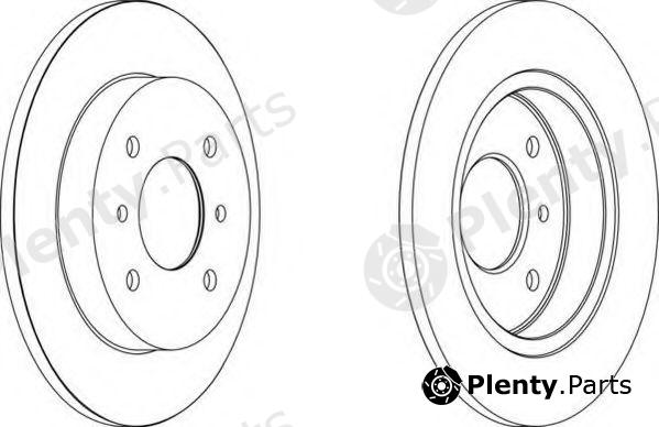  FERODO part DDF267C-1 (DDF267C1) Brake Disc