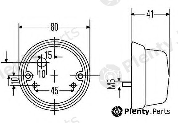  HELLA part 2PF001259-687 (2PF001259687) Position Light