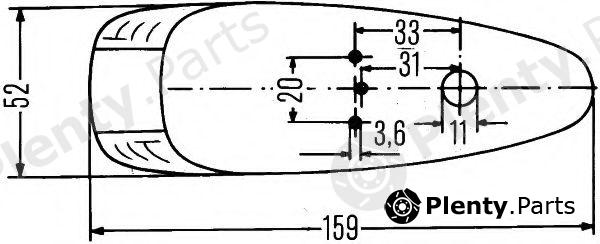  HELLA part 2PF001638-011 (2PF001638011) Position Light