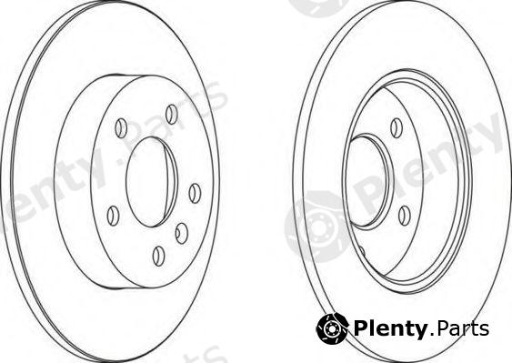  FERODO part DDF1044 Brake Disc