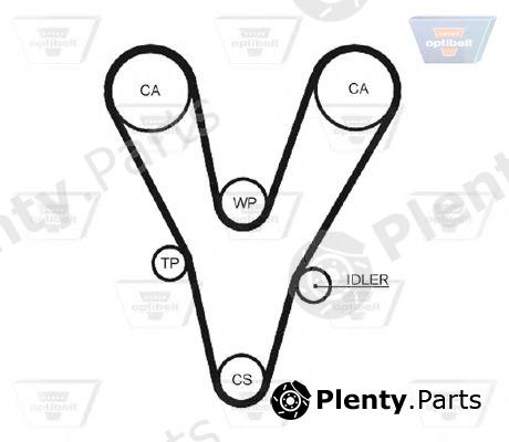  OPTIBELT part ZRK1350 Timing Belt
