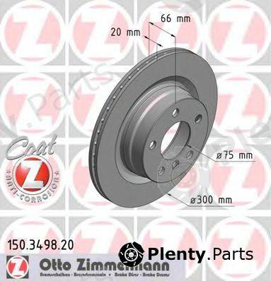  ZIMMERMANN part 150.3498.20 (150349820) Brake Disc