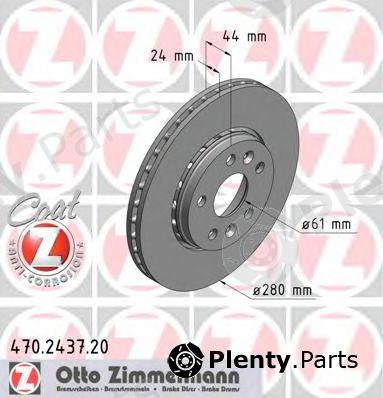  ZIMMERMANN part 470.2437.20 (470243720) Brake Disc