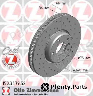  ZIMMERMANN part 150.3479.52 (150347952) Brake Disc