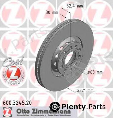  ZIMMERMANN part 600.3245.20 (600324520) Brake Disc
