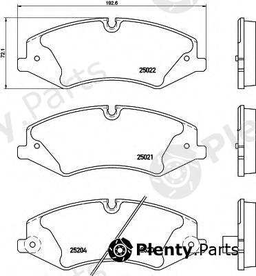  HELLA part 8DB355015-551 (8DB355015551) Brake Pad Set, disc brake