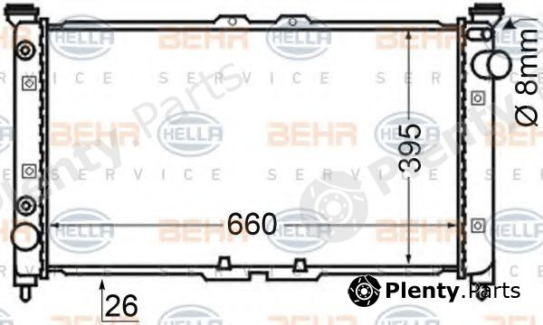  BEHR part 8MK376705-591 (8MK376705591) Radiator, engine cooling