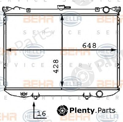  BEHR part 8MK376707-561 (8MK376707561) Radiator, engine cooling