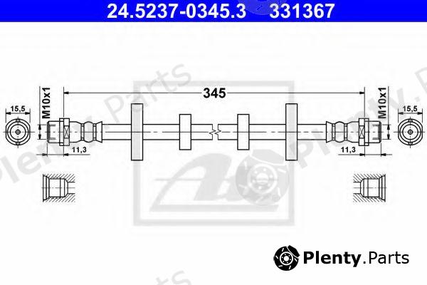  ATE part 24.5237-0345.3 (24523703453) Brake Hose