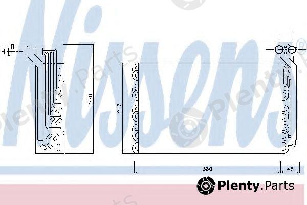 NISSENS part 92170 Evaporator, air conditioning