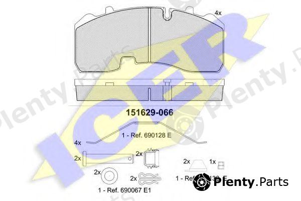 ICER part 151629-066 (151629066) Brake Pad Set, disc brake
