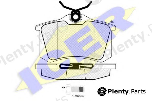  ICER part 180697 Brake Pad Set, disc brake