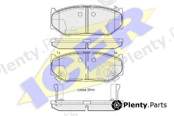  ICER part 182045 Brake Pad Set, disc brake