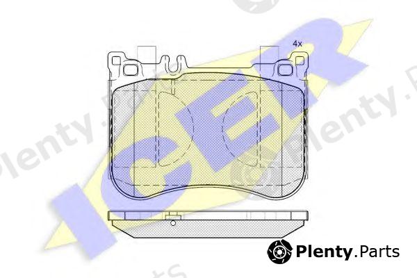  ICER part 182080 Brake Pad Set, disc brake