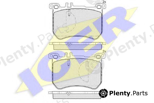  ICER part 182100 Brake Pad Set, disc brake