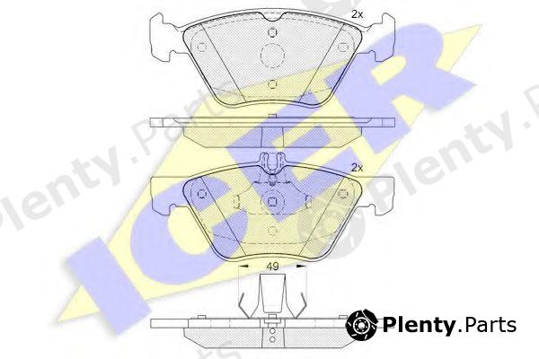  ICER part 182114 Brake Pad Set, disc brake