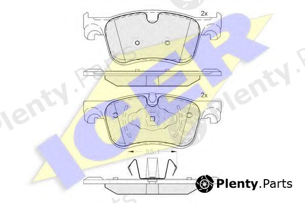  ICER part 182158 Brake Pad Set, disc brake