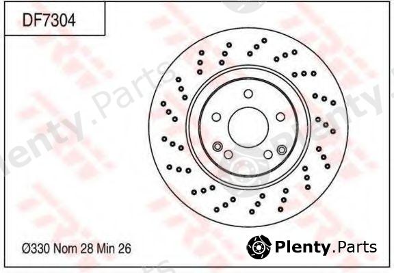  TRW part DF7304 Brake Disc