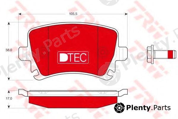  TRW part GDB1622DTE Brake Pad Set, disc brake