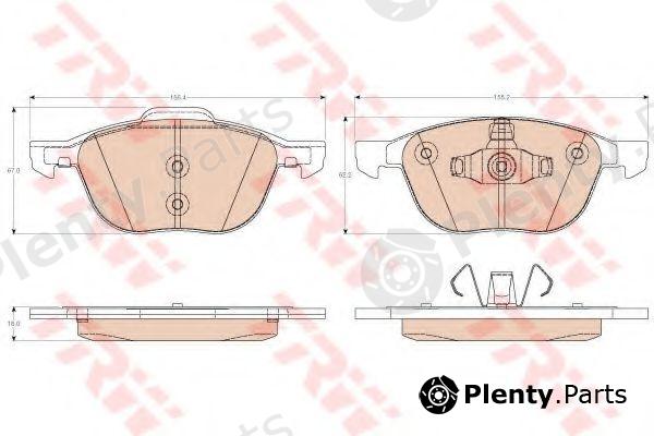  TRW part GDB2011 Brake Pad Set, disc brake