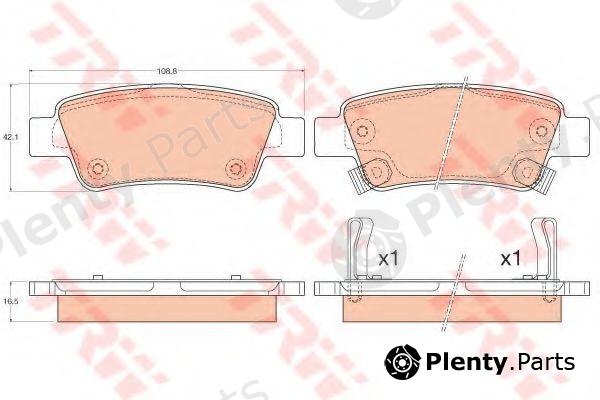  TRW part GDB3576 Brake Pad Set, disc brake