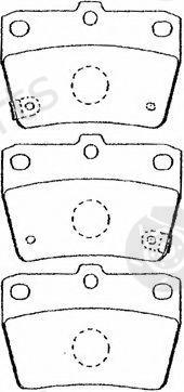  AISIN part A2N031 Brake Pad Set, disc brake