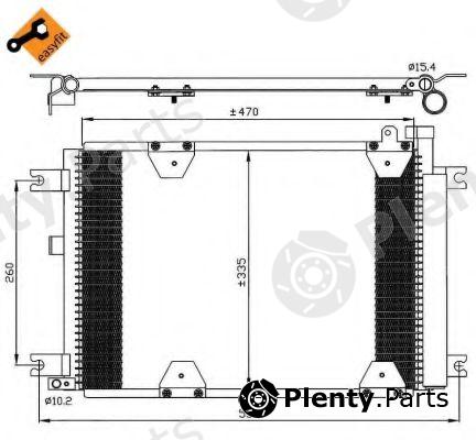  NRF part 35580 Condenser, air conditioning