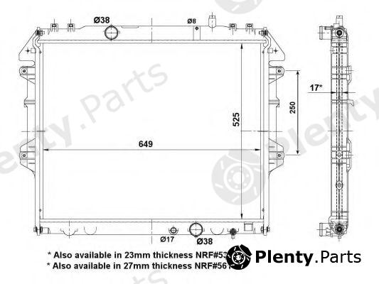  NRF part 53921 Radiator, engine cooling