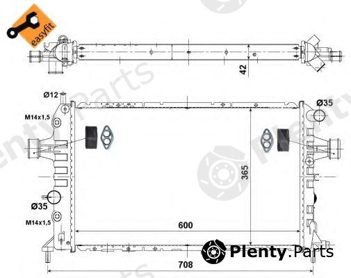  NRF part 55351 Radiator, engine cooling