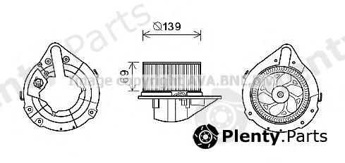  AVA QUALITY COOLING part AI8372 Electric Motor, interior blower