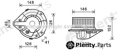  AVA QUALITY COOLING part AI8501 Electric Motor, interior blower