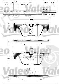  VALEO part 601311 Brake Pad Set, disc brake