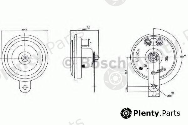  BOSCH part 0986320134 Air Horn; Air Horn