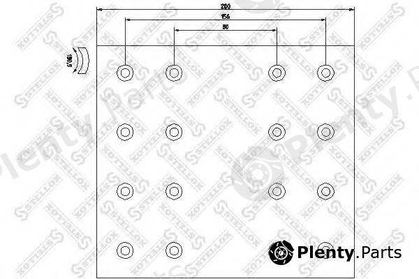  STELLOX part 85-00953-SX (8500953SX) Brake Lining Kit, drum brake