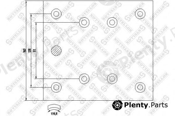  STELLOX part 85-01006-SX (8501006SX) Brake Lining Kit, drum brake